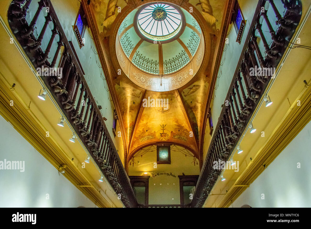 Snug Harbor, ist eine Sammlung von architektonisch bedeutenden Gebäuden aus dem 19. Jahrhundert in Staten Island, New York. Stockfoto