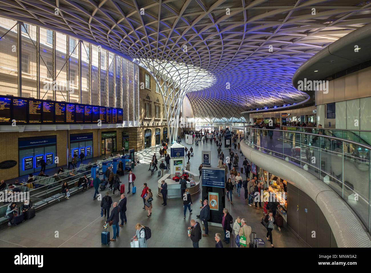 Bahnhof King's Cross, London, England, Großbritannien Stockfoto