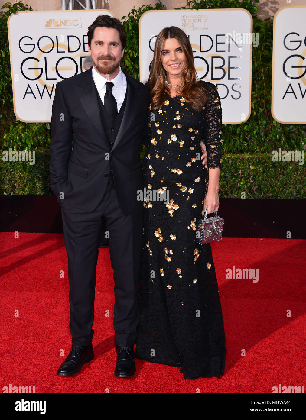 Christian Bale, Sibi Blazic 013 bei den Golden Globe Awards 2016 im The Beverly Hilton in Los Angeles. Januar 10, 2016 Christian Bale, Sibi Blazic 013 - - - - - - - - - - - - - Red Carpet Event, Vertikal, USA, Filmindustrie, Prominente, Fotografie, Bestof, Kunst, Kultur und Unterhaltung, Topix Prominente Fashion/Vertikal, Besten, Event in Hollywood Leben - Kalifornien, Roter Teppich und backstage, USA, Film, Stars, Film Stars, TV Stars, Musik, Promis, Fotografie, Bestof, Kunst, Kultur und Unterhaltung, Topix, Vertikal, Familie von aus dem Jahr 2016, Anfrage tsuni Stockfoto