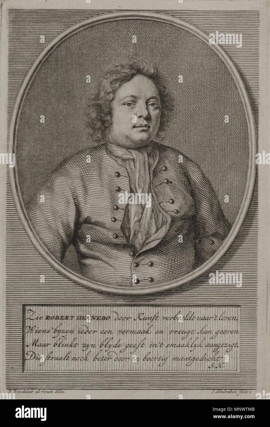 . Nederlands: Detail van een portret van Robert Hennebo (ca 1685-1737). 18. Jacobus Houbraken (1698 - 1780) Alternative Namen Jacobus Houbraken Beschreibung niederländische Grafiker, Zeichner, Kupferstecher und Illustrator Datum der Geburt / Tod 25. Dezember 1698 14. November 1780 Ort der Geburt / Todes Dordrecht Amsterdam arbeiten Zeitraum 1710-1780 Arbeit Lage Amsterdam Authority control: Q 1375551 VIAF: 7659158 ISNI: 0000 0000 8087 199 X ULAN: 500007033 LCCN: Nr. 2005063124 NLA: 36047518 WorldCat-graveur Jan Wandelaar (1690 - 1759) Alternative Namen Joannes Wandelaar, Johannes Wand Stockfoto