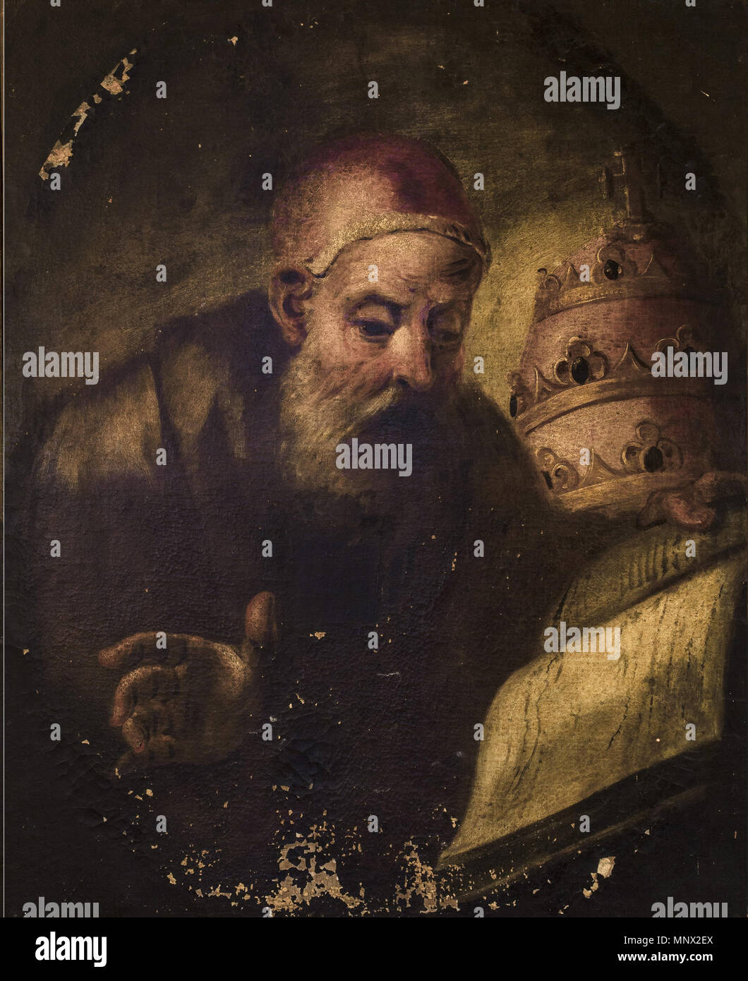 San Gregorio Magno. Español: La Obra Vertreter einer San Gregorio Magno, uno de Los Padres de la Iglesia. . Segunda Mitad del siglo XVII. 1091 San Gregorio Magno (Ayuntamiento de Sevilla) Stockfoto