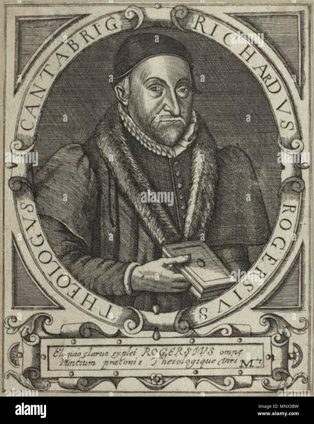 Nach unbekannter Künstler, Drucken, 1650. Englisch: Porträt von Richard Rogers (1550?-2079). 1650. Gravur nach unbekannter Künstler 1061 Richard Rogers Stockfoto