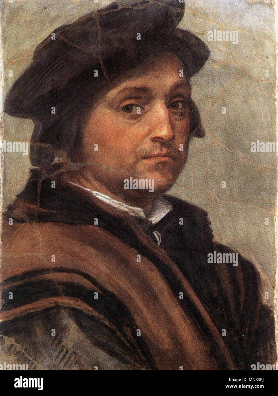 Selbstporträts, der ersten Hälfte des 16. Jahrhunderts. 1096 Andredelsartoselfportrait Stockfoto