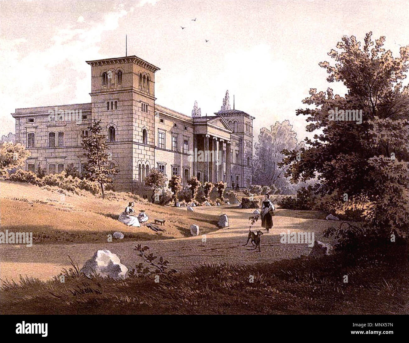. English Schloss Mroczen, Kreis Schildberg. zwischen 1857 und 1883