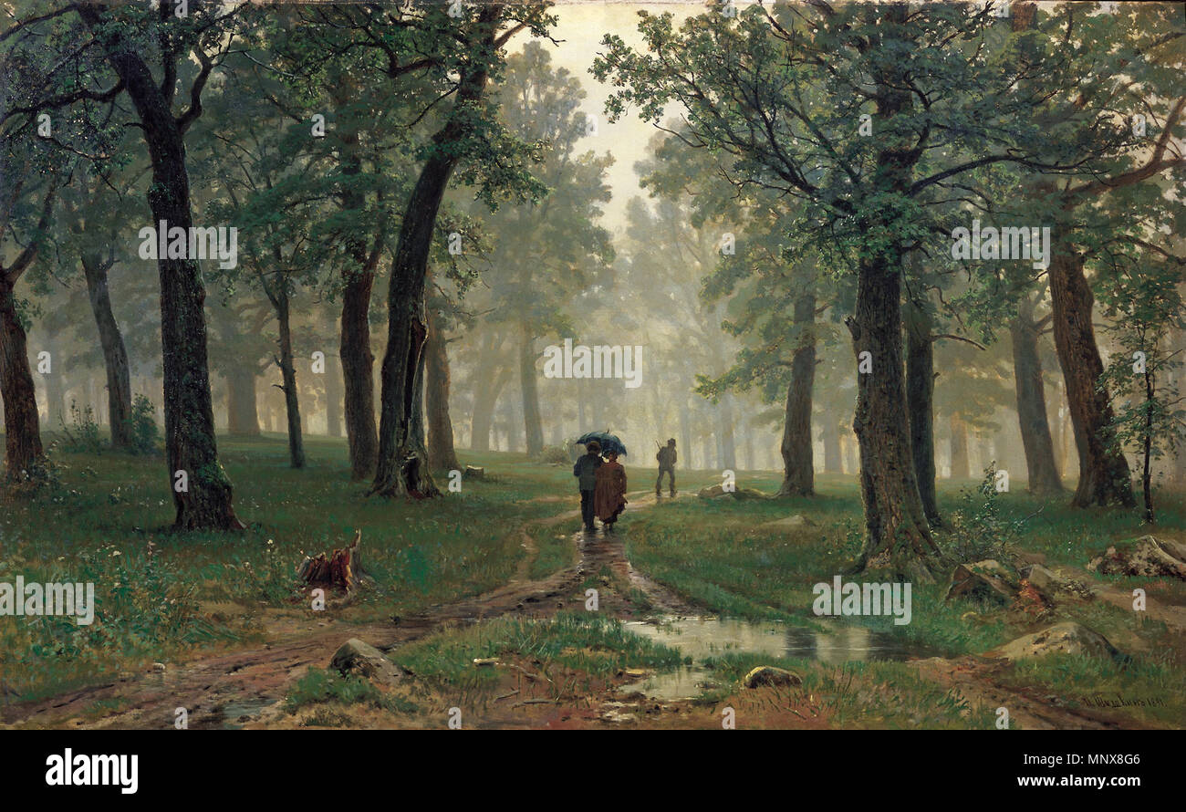Дождь в лесу дубовом Englisch: Regen in einem Eichenwald Polski: Deszcz w lesie dębowym 1891. Ivan Shishkin (1832 - 1898) Alternative Namen Russisch: Иван Иванович Шишкин Beschreibung russische Maler Geburtsdatum / Tod 13. Januar 1832 (im Julianischen Kalender) vom 20. März 1898 (im Julianischen Kalender) Ort der Geburt / Todes Vyatka Yelabuga (gouvernorat) Sankt Petersburg Standort Sankt Petersburg Authority control: Q 193064 VIAF: 61819715 ISNI: 0000 0001 1876 9318 ULAN: 500004158 82119235 LCCN: n NLA: 36561742 WorldCat 1115 Shishkin DozVDubLesu 114 Stockfoto