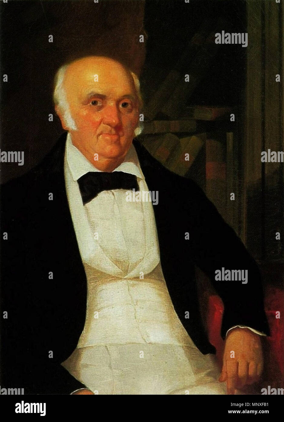 Portrait von Stephen Reynolds (1782-1857) durch. Englisch: Er war einer der ersten amerikanischen Kaufmann in Hawaii. . 1848. 1143 Stephen Reynolds, Portrait von John Mix Stanley, 1848 Stockfoto