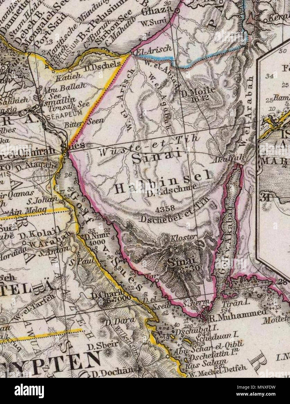 . Englisch: Das Mittellandische Meer und Nord-Afrika. Maassstab 1:7.500.000. (Ostliches Blatt.) Von A.Petermann. Bearbeitet von L. Friederichs en u. Habenicht. Gest. v. Poppey U. Jungmann. Gotha: Justus Perthes 1875. 1875. Adolf Stieler (1775 - 1836) Beschreibung deutsche Kartograph Geburtsdatum / Tod 26. Februar 1775 13. März 1836 Ort der Geburt / Todes Gotha ebenda Arbeiten lage Geographische Institut Justus Perthes in Gotha Authority control: Q 62914 VIAF: 71694348 ISNI: 0000 0001 0914 5474 88080340 LCCN: n NLA: 35945958 GND: 117257354 WorldCat 1144 Stieler, Adolf. Das Mittelland Stockfoto