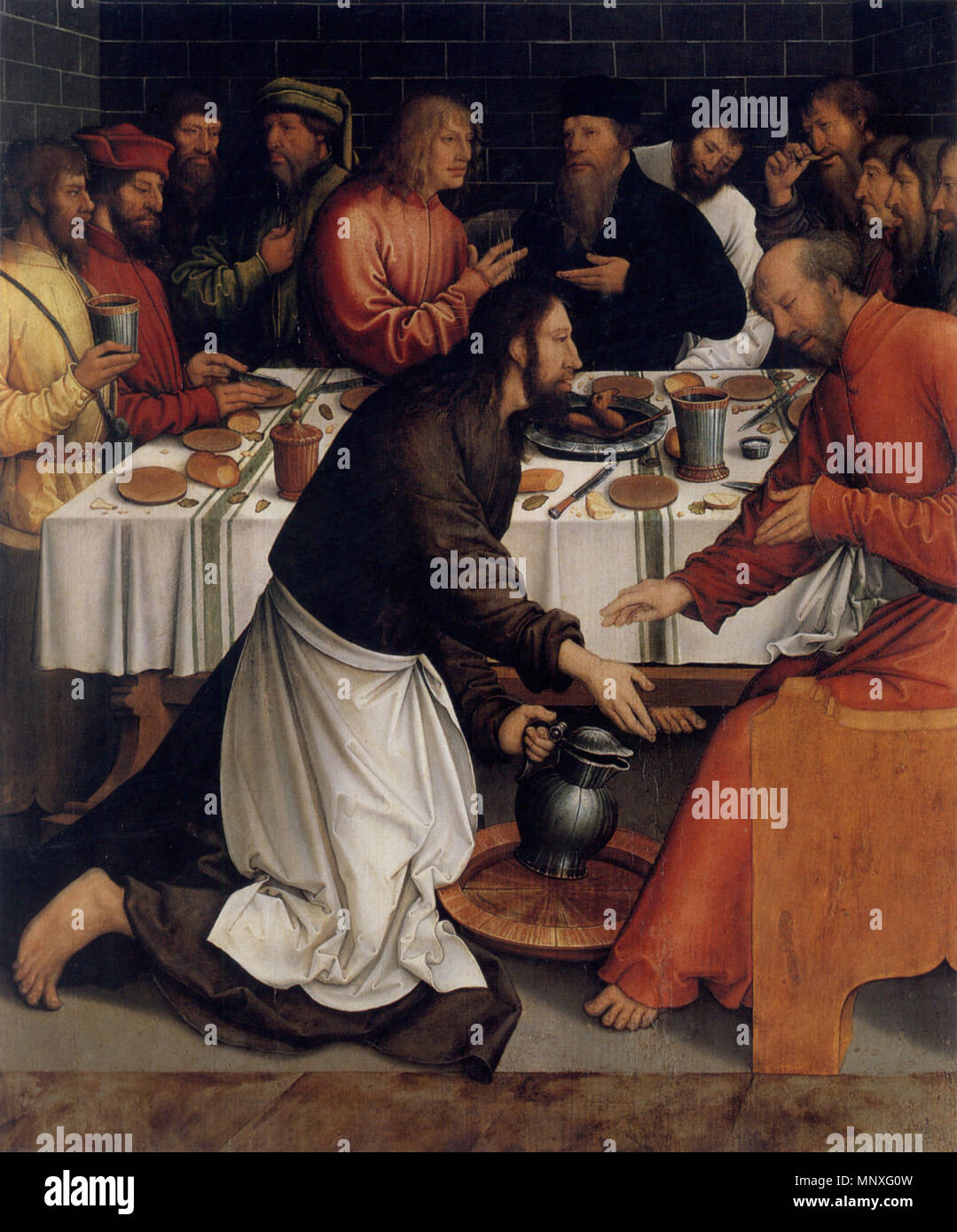 1147 Bernhard Strigel Fußwaschung Stockfoto