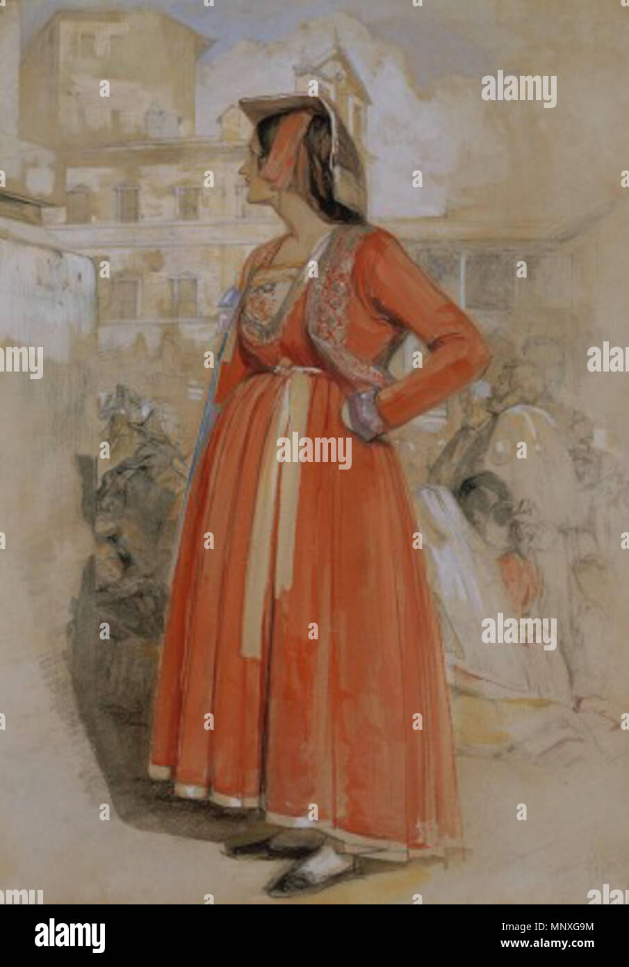 . Englisch: John Frederick Lewis - Studie eines neapolitanischen Mädchen. 2. Januar 2012. John Frederick Lewis (1805 - 1876) Alternative Namen J. F. Lewis; John Frederick Lewis (1805-1876); Spanisch Lewis; J.F. Lewis Beschreibung britische Maler und Grafiker Geburtsdatum / Tod 14. Juli 1805 15. August 1876 Ort der Geburt / Todes London Walton-on-Thames Arbeit Ort London, Kairo Authority control: Q 1391078 VIAF: 35335176 ISNI: 0000 0000 6681 7858 ULAN: 500007820 LCCN: Nr: 40125980 95029881 NLA WorldCat 1148 Studie von einem Neapolitanischen Girl - John Frederick Lewis Stockfoto