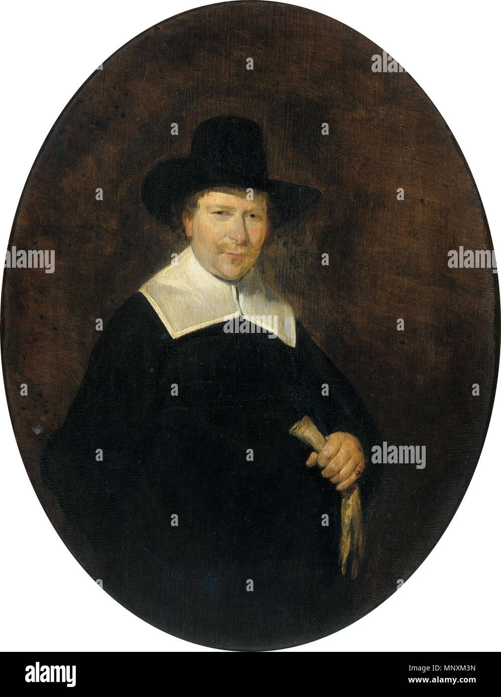 Portrait von Gerard Schalcke Abrahamsz. van der (1609-1667). Anhänger der Datei: Gerard Ter Borch (II) 009.jpg. 1644. 1166 Gerard Ter Borch Abrahamsz van der Schalcke (1609-67). Lakenkoopman te Haarlem Stockfoto