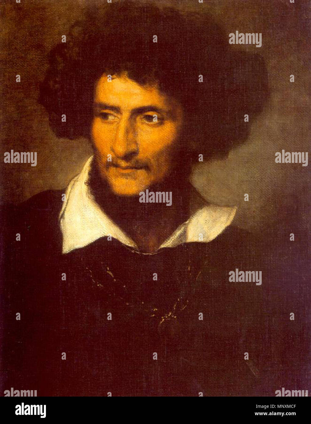 Kopf eines Mannes (Studie) 1858. 1167 als Kopf eines Mannes 1858 Stockfoto