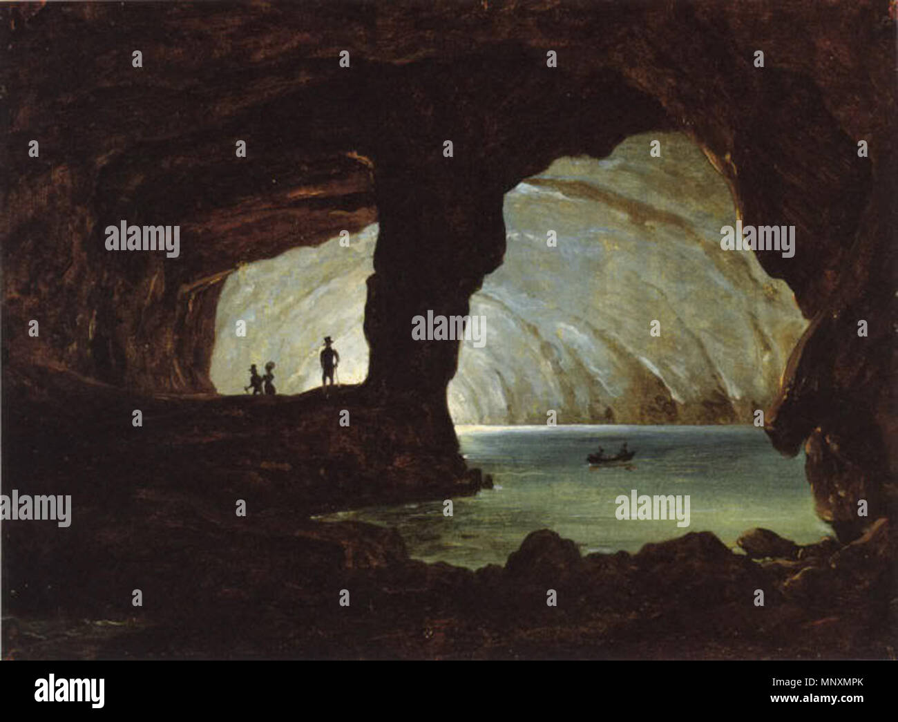 . Konstantin von Kügelgen (1833), Die Blaue Grotte auf Capri. 1833). 1169 Die Blaue Grotte auf Capri 1833 Stockfoto