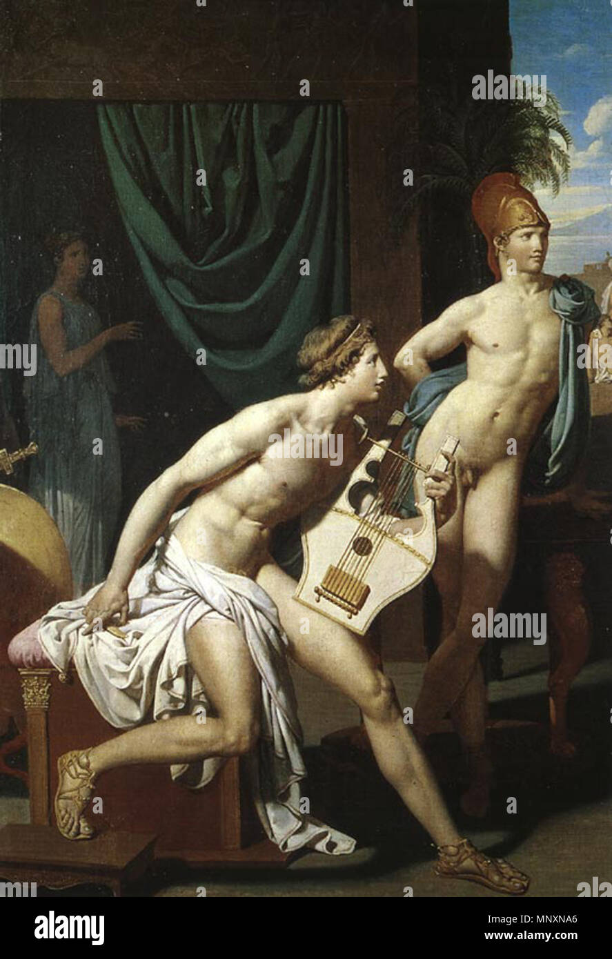 Die Abgesandten des Agamemnon. Detail. 1801. 1172 Die Gesandten des Agamemnon, den die Funktion ingres (Detail) Stockfoto