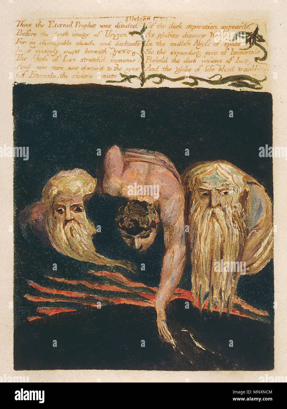 . Deutsch: Das erste Buch von Urizen kopieren ein Objekt 20 Bentley 15. 1794. William Blake (1757 - 1827) Alternative Namen W. Blake; Uil" iam Bleik Beschreibung britische Maler, Dichter, Schriftsteller, Theologe, Sammler und Graveur Geburtsdatum / Tod 28. November 1757 12. August 1827 Ort der Geburt / Todes Broadwick Street Charing Cross Standort London Authority control: Q 41513 VIAF: 54144439 ISNI: 0000 0001 2096 135 X ULAN: 500012489 78095331 LCCN: n NLA: 35019221 WorldCat 1173 Das erste Buch von Urizen kopieren ein Objekt 20 Bentley 15. Stockfoto