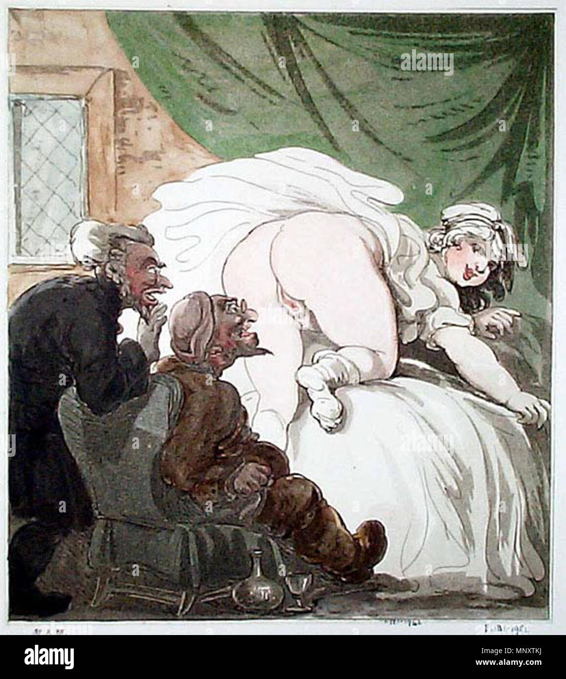 Susanna und die Ältesten. 1189 Thomas Rowlandson (29) Stockfoto