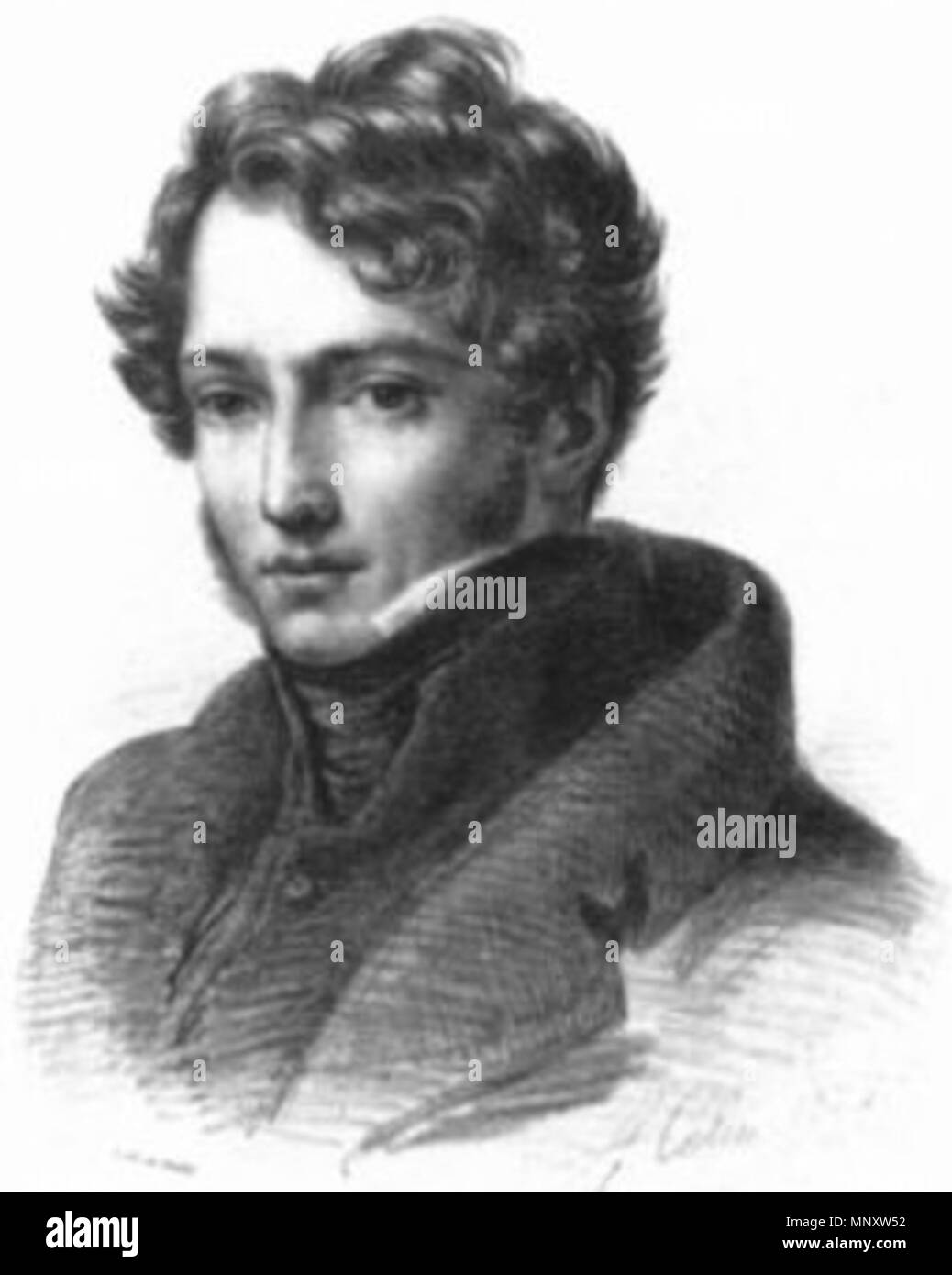 1191 Théodore Géricault von Alexandre Colin 1816 Stockfoto
