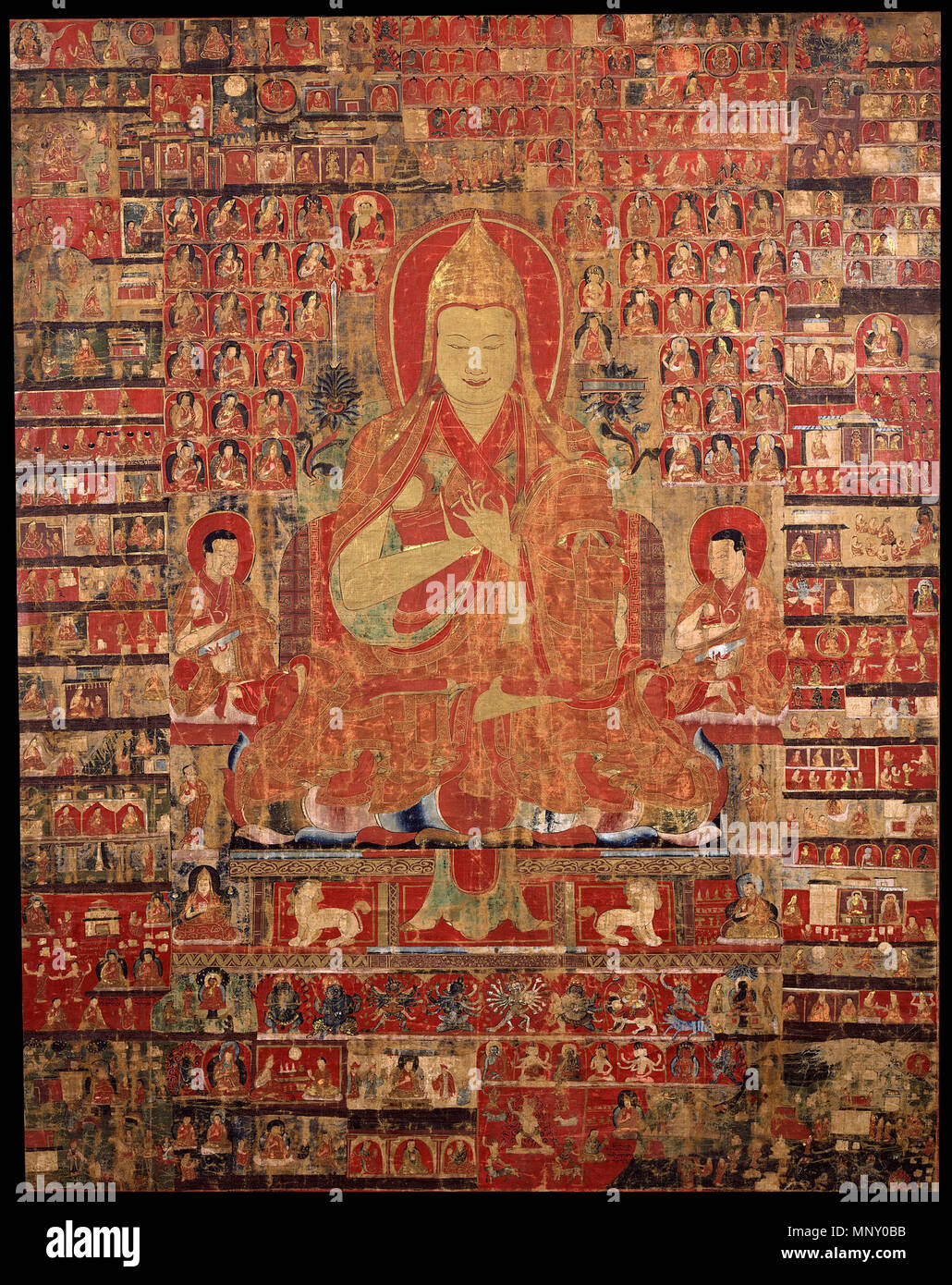 Tsongkapa aus dem 15. Jahrhundert. 1207 Tsongkapa - Google Kunst Projekt Stockfoto