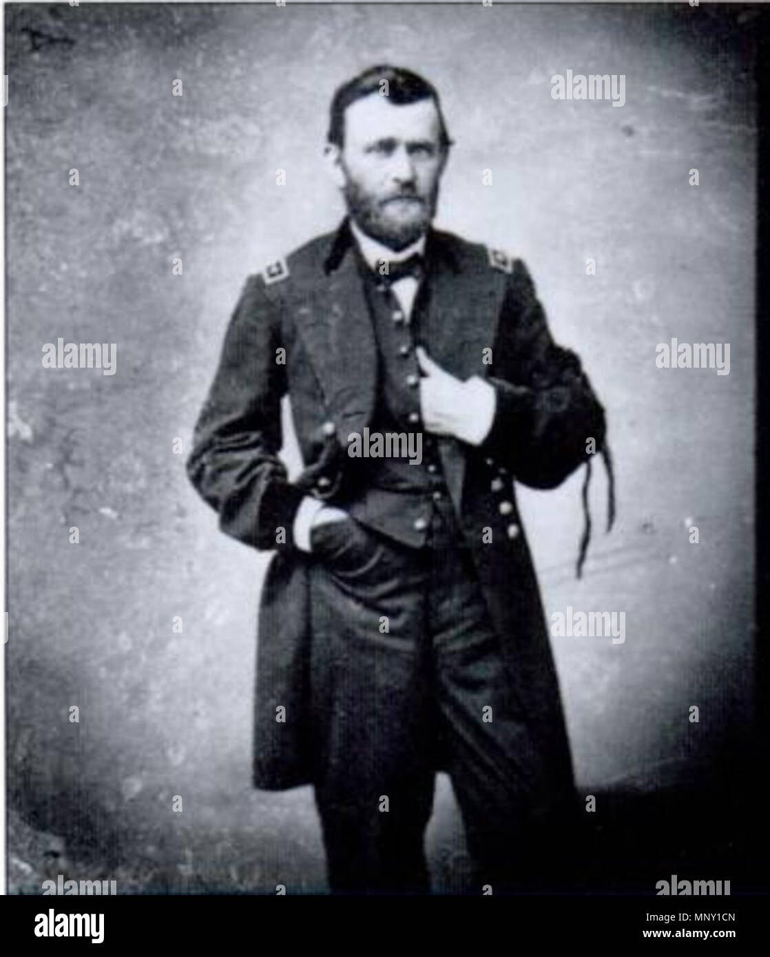 . Englisch: US General (und zukünftiger Präsident) Ulysses S. Grant (1822-1885). 1860. Carl Giers (Fotograf) 1212 Ulysses-grant-für-giers Stockfoto