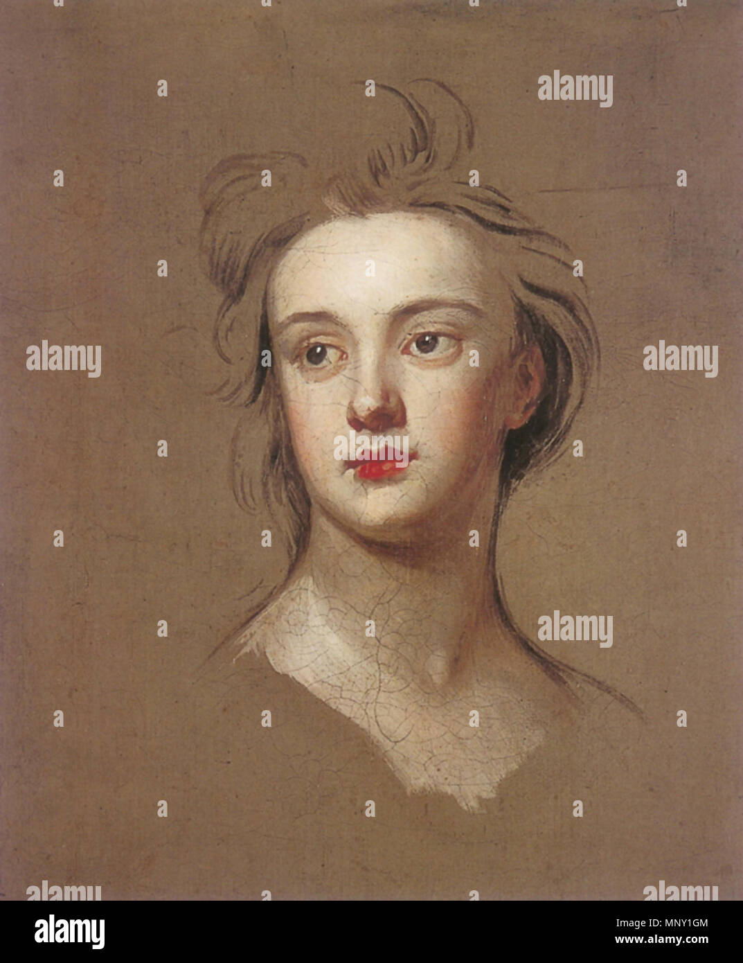 Sarah, Herzogin von Marlborough. Unvollendete Porträt von Sarah Jennings, Herzogin von Marlborough. Vor 1723 (Tod des Künstlers). 1213 Unvollendete Porträt Sarah Herzogin von Marlborough Stockfoto