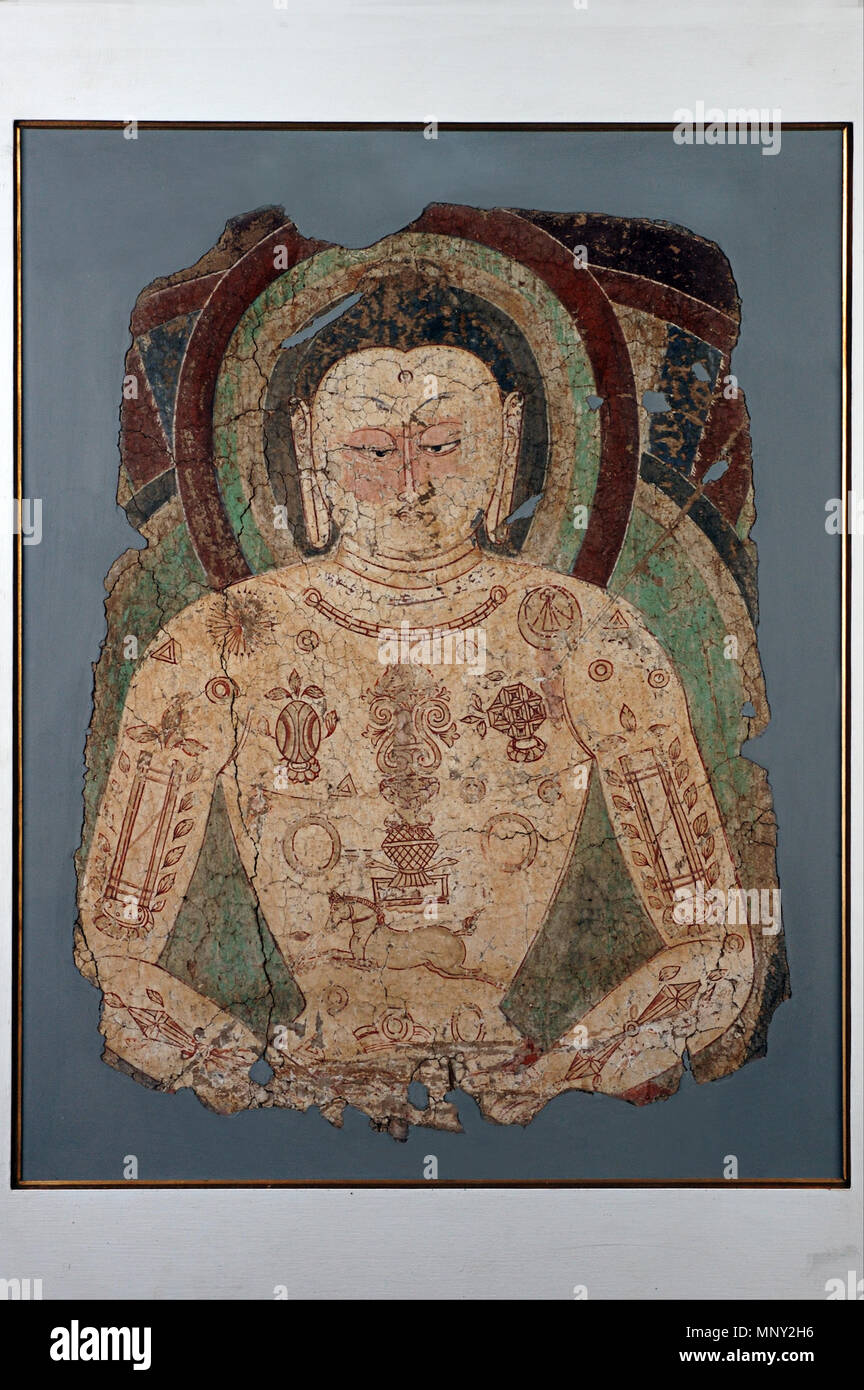 Buddha Vairochana (500 AD - 700 AD). 1217 Buddha Vairochana - Google Kunst Projekt Stockfoto