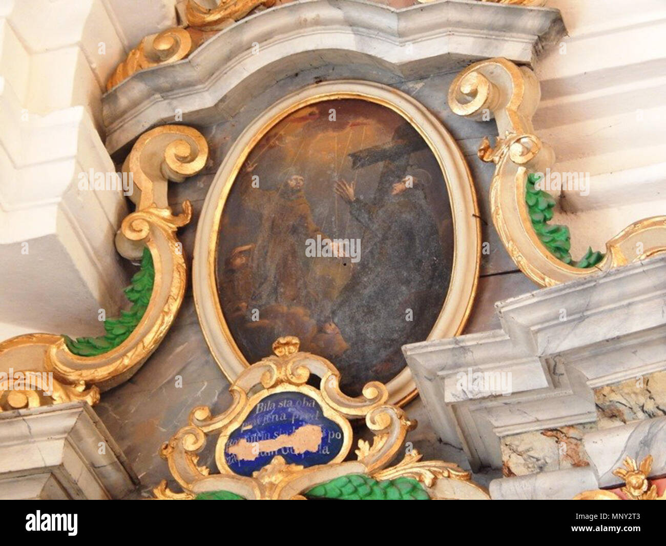 1219 Valentin Metzinger-Sv. Frančišek Asiški in Sv. Peter Alkantarski. Stockfoto