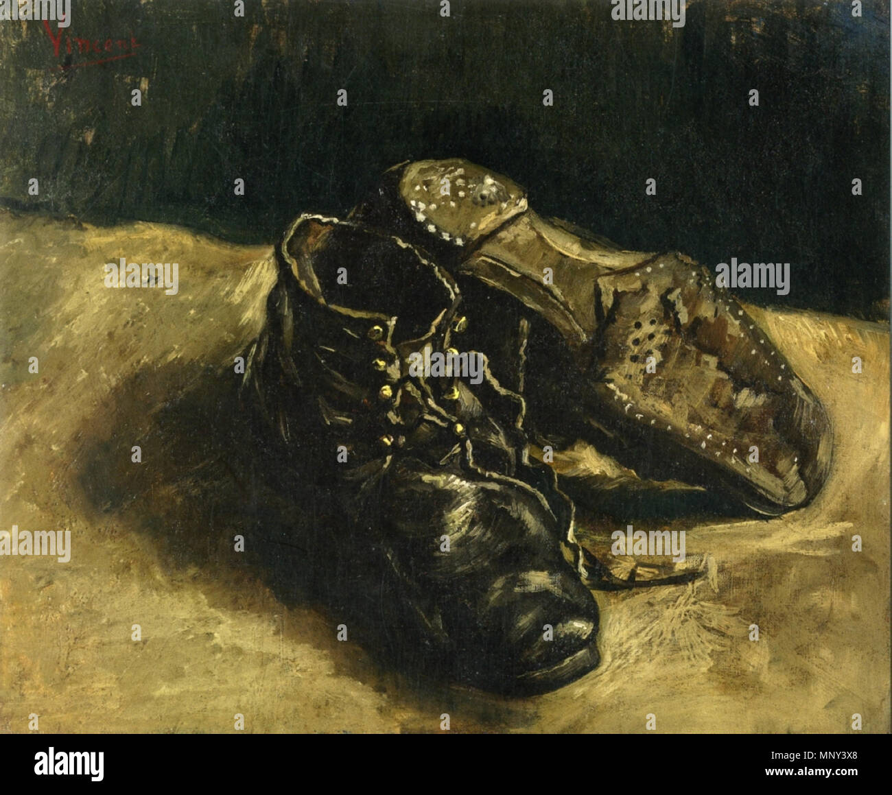 Vincent van Gogh ein Paar Schuhe (1887 Stockfoto, Bild Vincent van Gogh ein Paar Schuhe (1887 Stockfoto, Bild