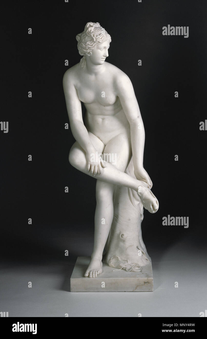 Venus; Joseph Nollekens (Englisch, 1737-1823); England; 1773; Marmor; 124 × 50,8 × 50,8 cm (48 13/16 × 20 × 20 in.); 87. SA.106 Venus 1773. 1229 Venus von Joseph Nollekens Stockfoto