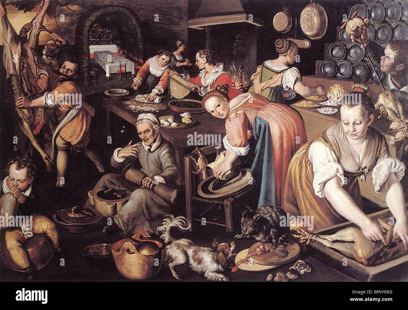 . Italienisch: Cucina. 1580s. Vincenzo Campi1237 Vincenzo Campi-Cucina ...