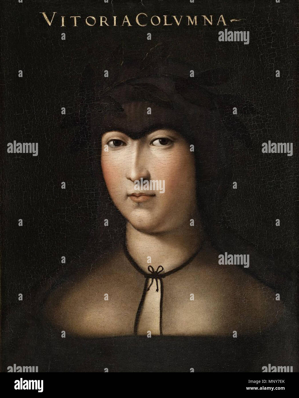 . Vittoria Colonna. Vor dem 17. Jahrhundert. Cristofano dell'Altissimo (1525 - 1605) italienischer Maler Geburtsdatum / Tod 1525 21. September 1605 Ort der Geburt / Tod Florenz Florenz Arbeitsort Florenz Befehlsgewalt: Q 5186477 VIAF: 77455965 ISNI: 0000 0000 8060 5835 ULAN: 500008488 WGA: ALTISSIMO, Cristofano dell'GND: 131756966 1243 Vittoria Colonna Ausstellung Beschreibung Stockfoto