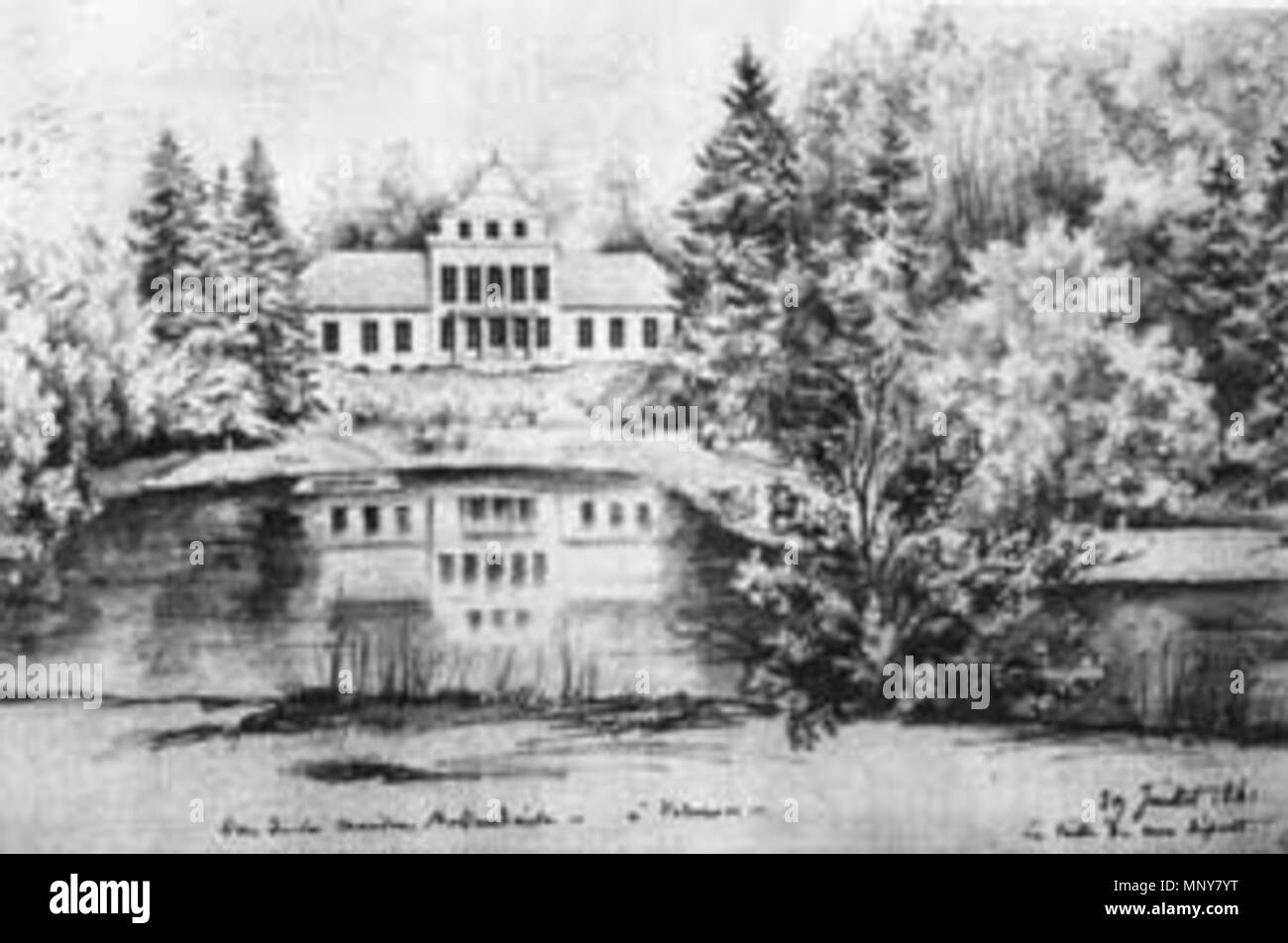 . Dutch House in Voronovo. 1839/1842.fr: Louis-Gaston de Ségur 1245 Voronovo Segur Stockfoto