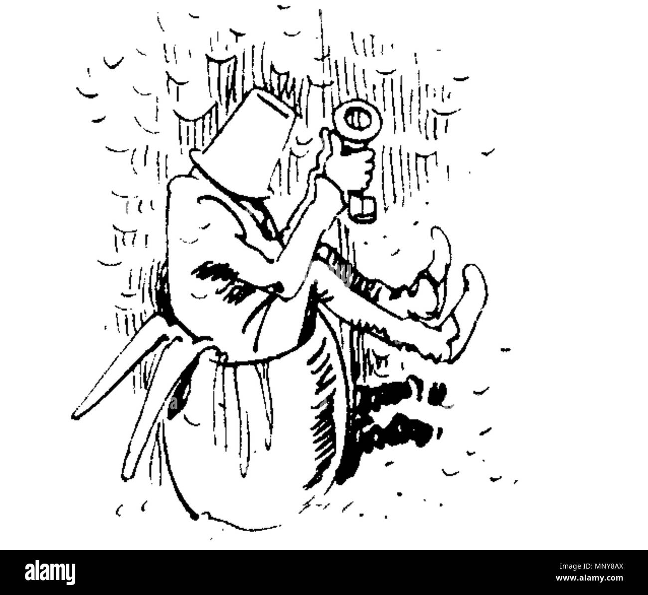 . English: aus 'Der Haarbeutel' von Wilhelm Busch. 1878. Wilhelm Busch (1832 - 1908) Beschreibung Deutsche Zeichner, Maler und Dichter Geburtsdatum / Tod 15 April 1832 vom 9. Januar 1908 Ort der Geburt / Todes Wiedensahl Mechtshausen Arbeitsort München, Frankfurt, Wiedensahl Authority control: Q 109540 VIAF: 22139423 ISNI: 0000 00010877 704 X ULAN: 500026717 79133995 LCCN: n NLA: 35024197 WorldCat 1247 W Busch Der haarbeutel 78 Stockfoto