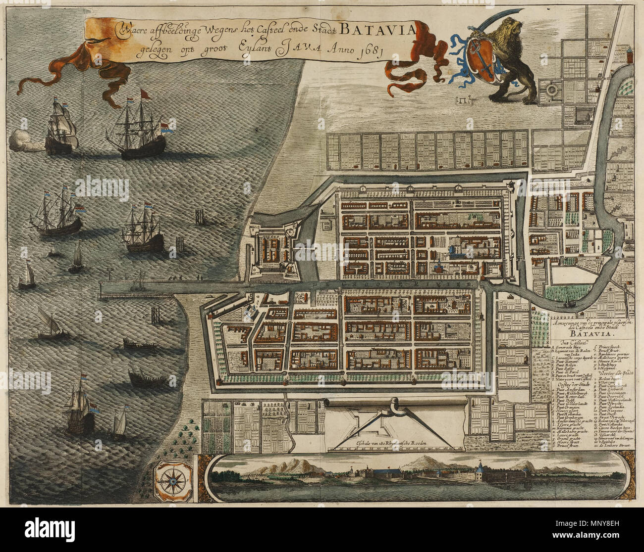 . Nederlands: Waere affbeeldinge Wegens het Casteel ende Stadt BATAVIA Novalja opt groot Eylant JAVA Anno 1681 Englisch: Karte auf die Burg und die Stadt von Batavia, auf der Insel Java (Jakarta, Indonesien). 1681. Jan Janssonius (1588-1664) Alternative Namen Jan Jansson, Jan Jansz, Jan Janszoon, Joannes Janssonius Beschreibung holländischen Kartographen, Verleger und printseller Datum der Geburt / Tod 1588 vom 11. Juli 1664 Ort der Geburt / Todes Arnheim Amsterdam Arbeit Periode von 1616 bis 1664 Standort Amsterdam Authority control: Q 949492 VIAF: 34144648241061510121 ISNI: 0000 0001 2 Stockfoto