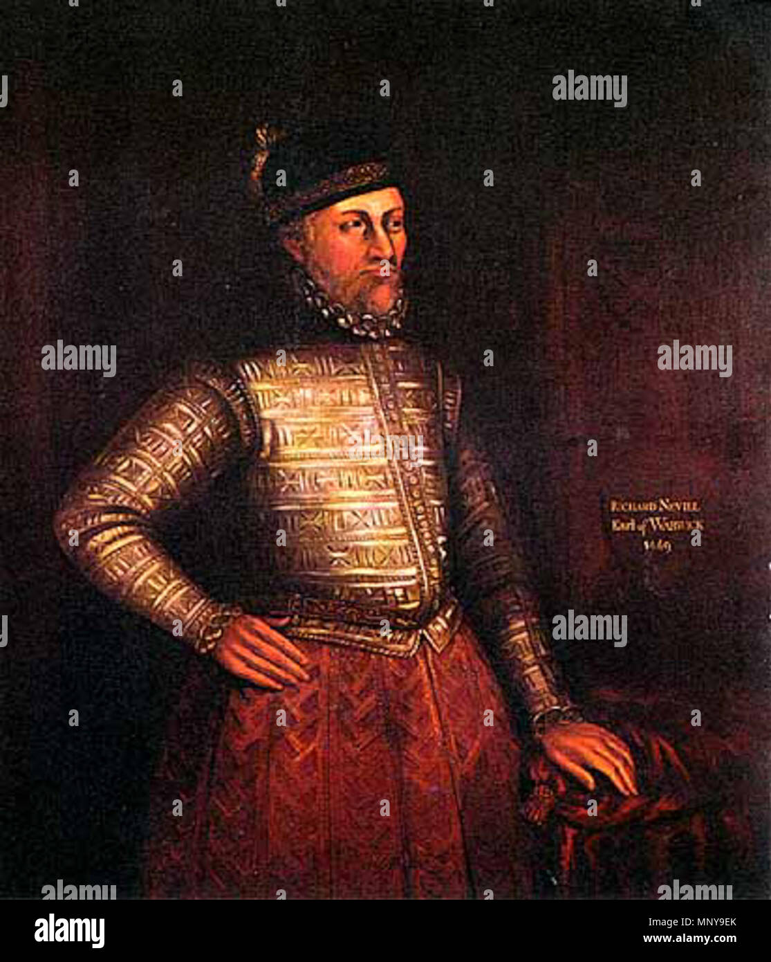 Richard, Earl of Warwick Anfang des 17. Jahrhunderts. Unbekannt 1252 Warwick 1. Stockfoto