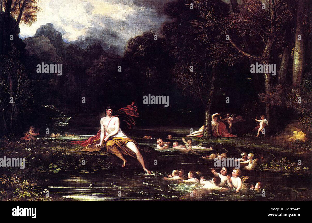 Narziss und Echo 1805. 1256 West, Benjamin - Narziss und Echo - 1805 Stockfoto