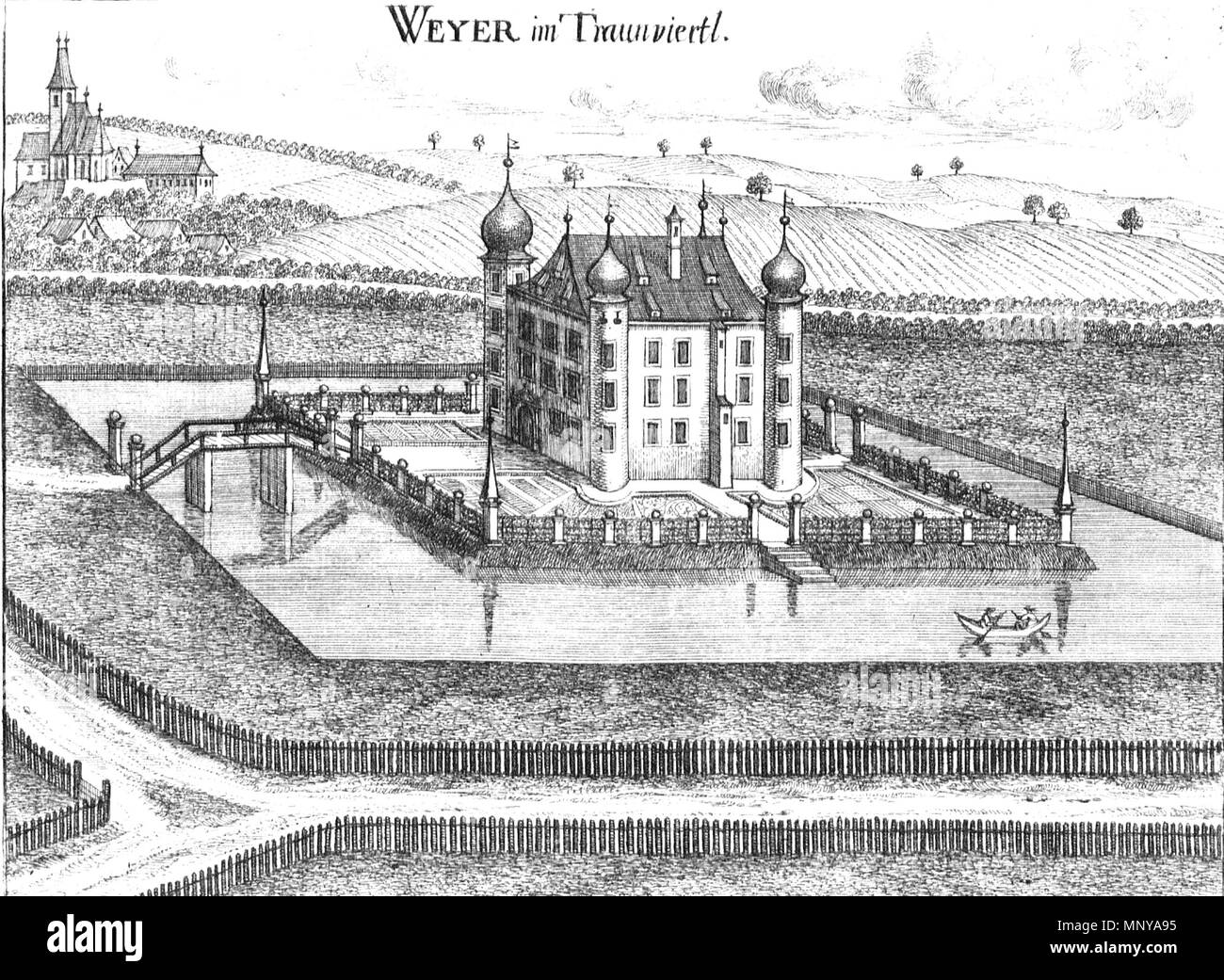 . Schloss Weyer (Kematen an der Krems) von 1674. 1674. Georg Matthäus Vischer (1628 - 1696) Alternative Namen Georg Mathias Vischer Beschreibung österreichischer Kartograph und Graveur Geburtsdatum / Tod 22. April 1628 vom 13. Dezember 1696 Ort der Geburt / Todes Wenns (Tirol, Südtirol) Linz Authority control: Q 86223 VIAF: 2771891 ISNI: 0000 0000 6659 9394 ULAN: 500091493 NLA: 35852058 GND: 118768646 1256 Weyer in Kematen-neu Stockfoto