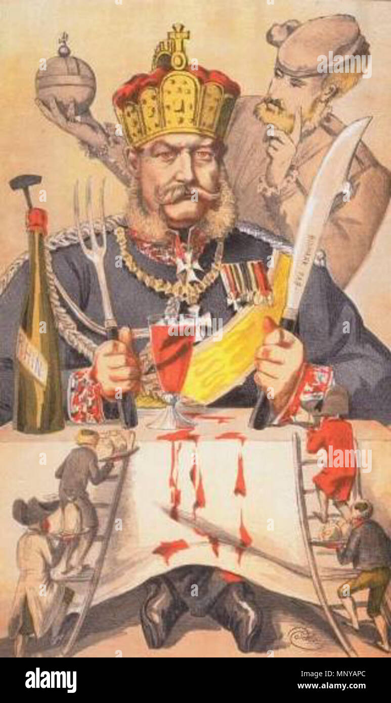 . Porträt von William Frederick Louis, König von Preußen und der Deutschen Kaiser. Bildunterschrift lesen 'Les Mangeoit pour Soi Refraischir Devant Souper'. 1870 (7. Januar 1871 veröffentlicht). James Tissot (1836-1902) Alternative Namen 'Coïdé 'Legal Name: James Jacques Joseph Tissot Beschreibung Französische Maler und Karikaturist Geburtsdatum / Tod 15. Oktober 1836 8. August 1902 Ort der Geburt / Todes Nantes Buillon, Département Doubs Arbeitsort Paris Londres, Palästina, Buillon (Doubs) Kontrolle: Q 381248 VIAF: 51697889 ISNI: 0000 0000 81297432 ULAN: 500010633 82073912 LCCN: n NLA: 3651 Stockfoto