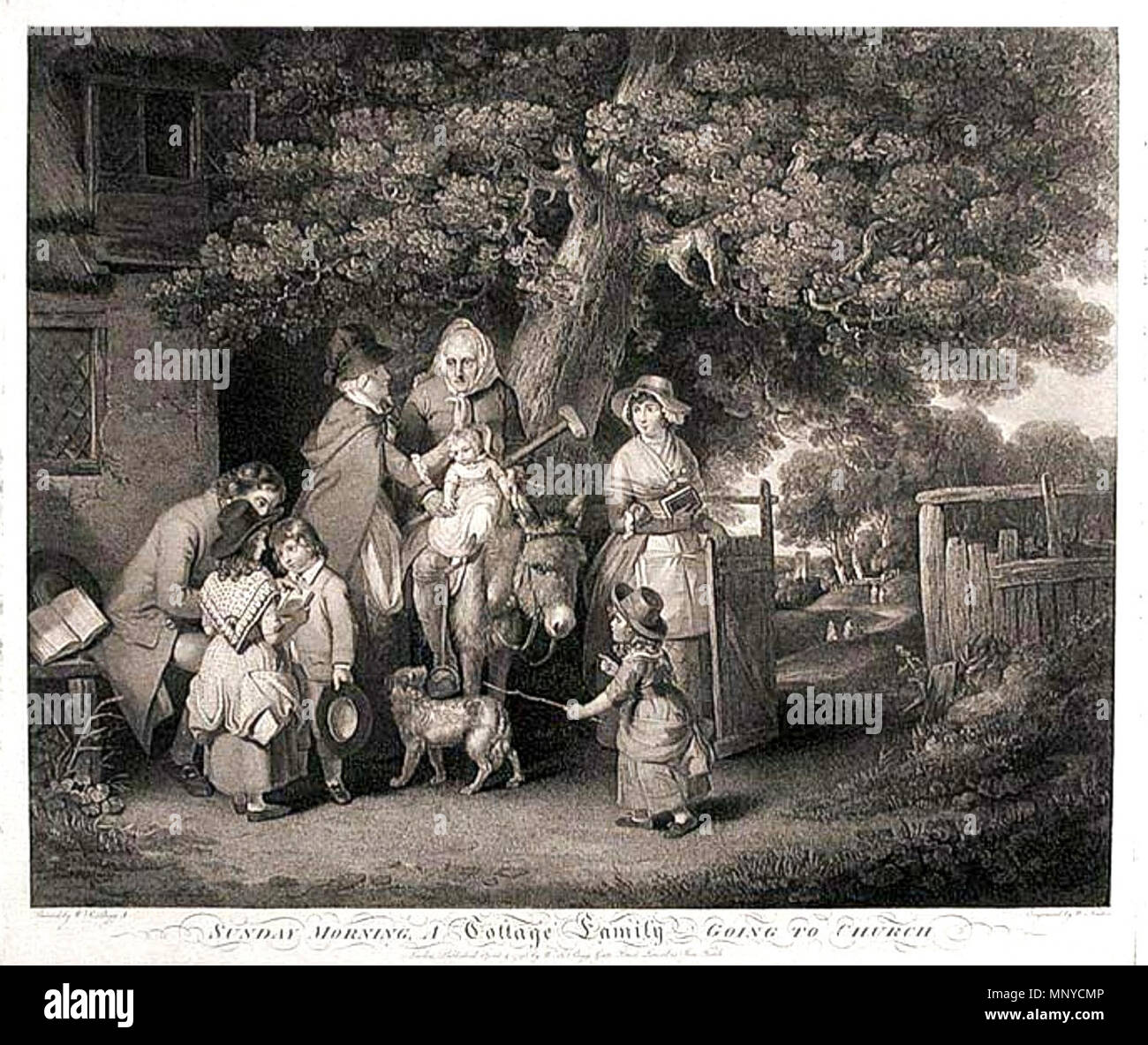 . Englisch: 'Sunday Morgen ein Ferienhaus Familie zur Kirche gehen". 4. April 1795. William Nutter (1754 - 1802) Beschreibung der Britischen Graveur Geburtsdatum / Tod 1754 1802 Behörde: Q 16858119 VIAF: 7656130 ISNI: 0000 00006656 4512 ULAN: 500043632 LCCN: Nr. 2005093384 NLA: 35042286 WorldCat nach William Redmore Bigg (1755 - 1828) Beschreibung britische Maler Geburtsdatum / Tod am 6. Januar 1755 6. Februar 1828 Ort der Geburt / Tod in London arbeiten Standort London Authority control: Q 8017429 VIAF: 68798436 ISNI: 0000 0000 6708 2718 ULAN: 500004589 LCCN: 93000657 NLA Nr: 356184 Stockfoto . Englisch: 'Sunday Morgen ein Ferienhaus Familie zur Kirche gehen". 4. April 1795. William Nutter (1754 - 1802) Beschreibung der Britischen Graveur Geburtsdatum / Tod 1754 1802 Behörde: Q 16858119 VIAF: 7656130 ISNI: 0000 00006656 4512 ULAN: 500043632 LCCN: Nr. 2005093384 NLA: 35042286 WorldCat nach William Redmore Bigg (1755 - 1828) Beschreibung britische Maler Geburtsdatum / Tod am 6. Januar 1755 6. Februar 1828 Ort der Geburt / Tod in London arbeiten Standort London Authority control: Q 8017429 VIAF: 68798436 ISNI: 0000 0000 6708 2718 ULAN: 500004589 LCCN: 93000657 NLA Nr: 356184 Stockfoto