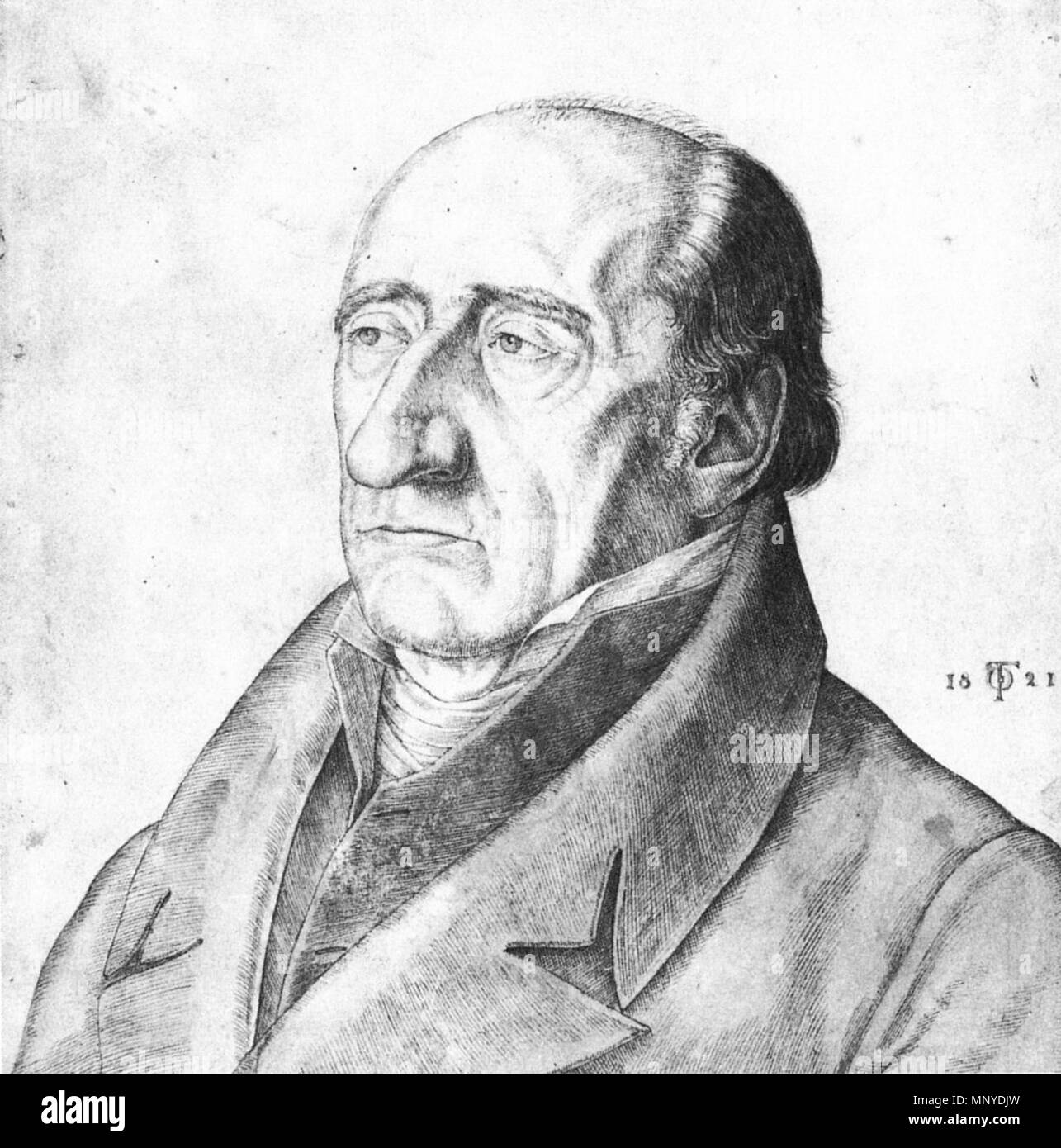 Heinrich Friedrich Karl vom und zum Stein 1821. 1272 Woldemar Friedrich von Olivier - Heinrich Friedrich Karl Freiherr vom Stein Stockfoto