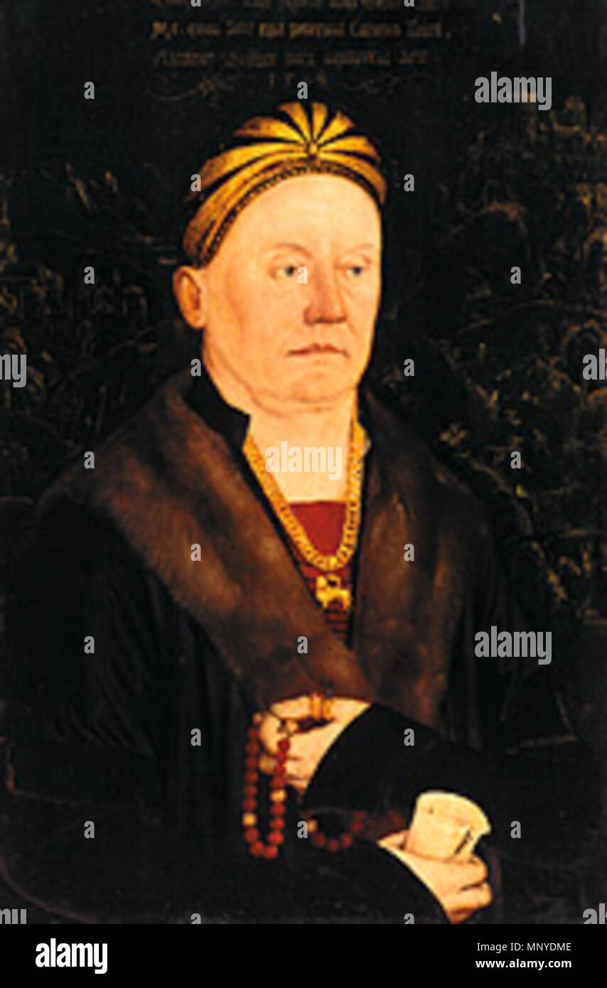 . Porträt von Wolfgang ich von Oettingen (1455-1522). 1508. 1272 Wolfgang ich von Oettingen Stockfoto