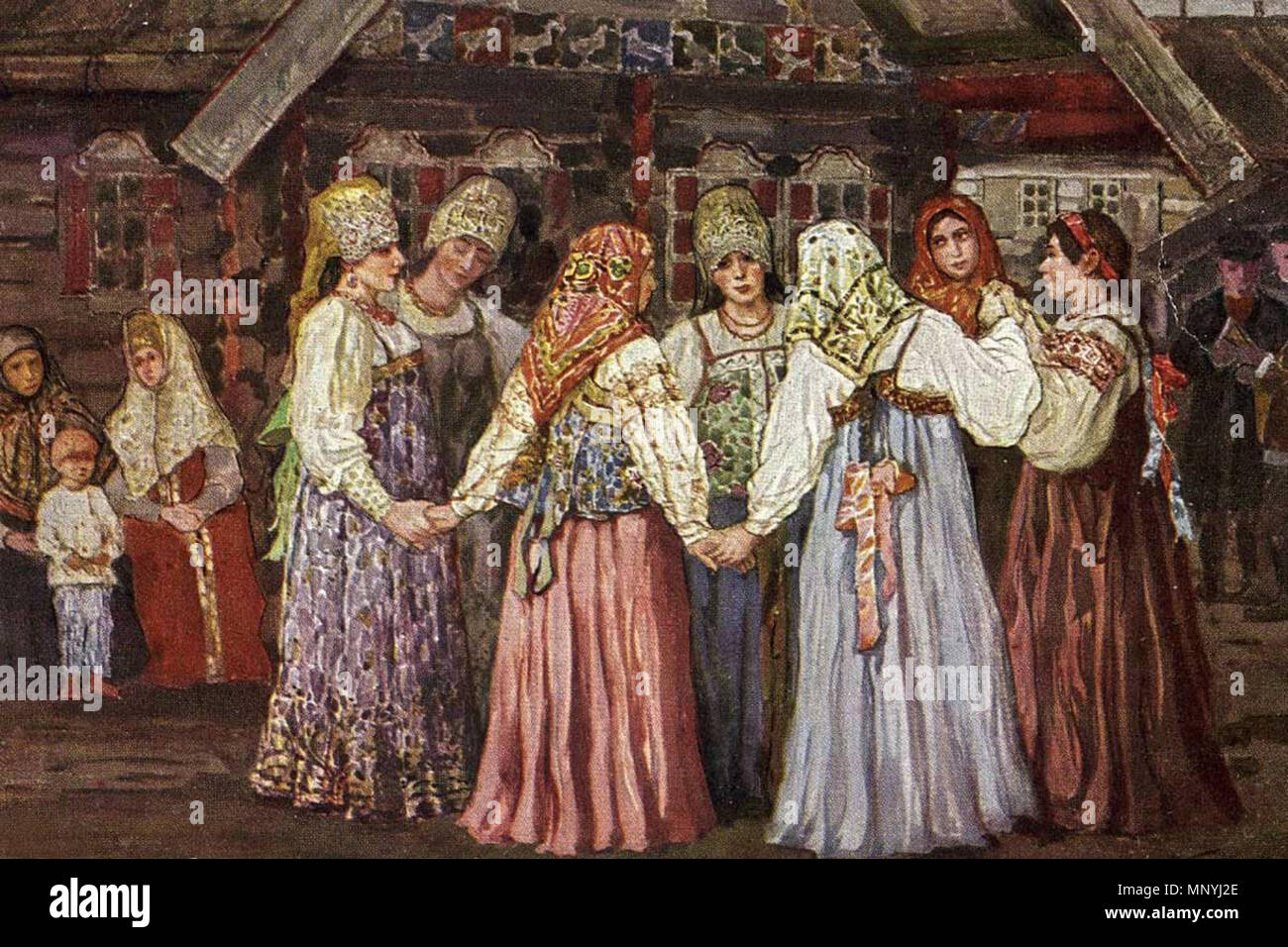 1294 В. Плотников. Танец Stockfoto