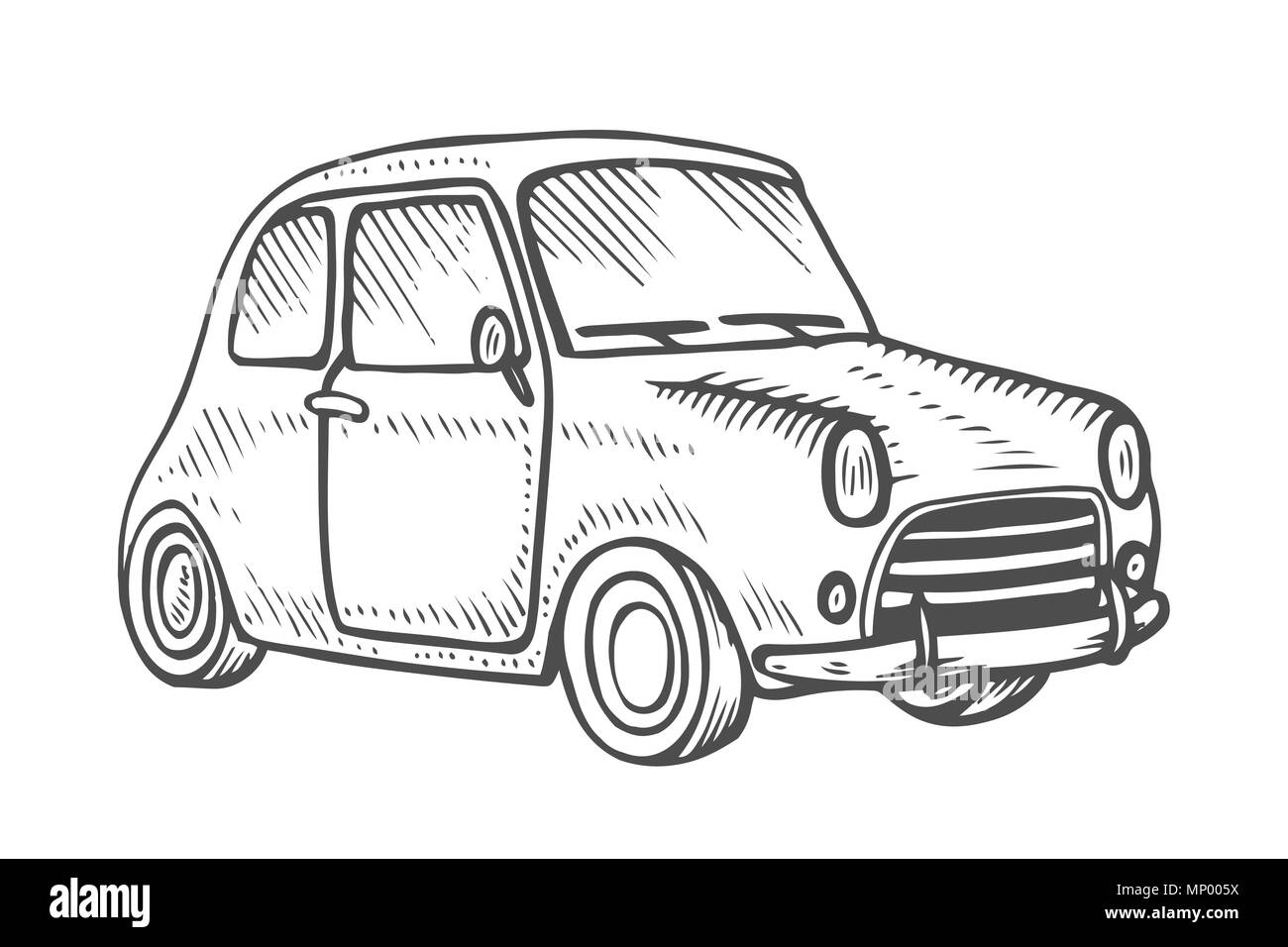 Oldtimer Vektor Skizze Hand Gezeichnet Gravur Abbildung Stock Vektorgrafik Alamy