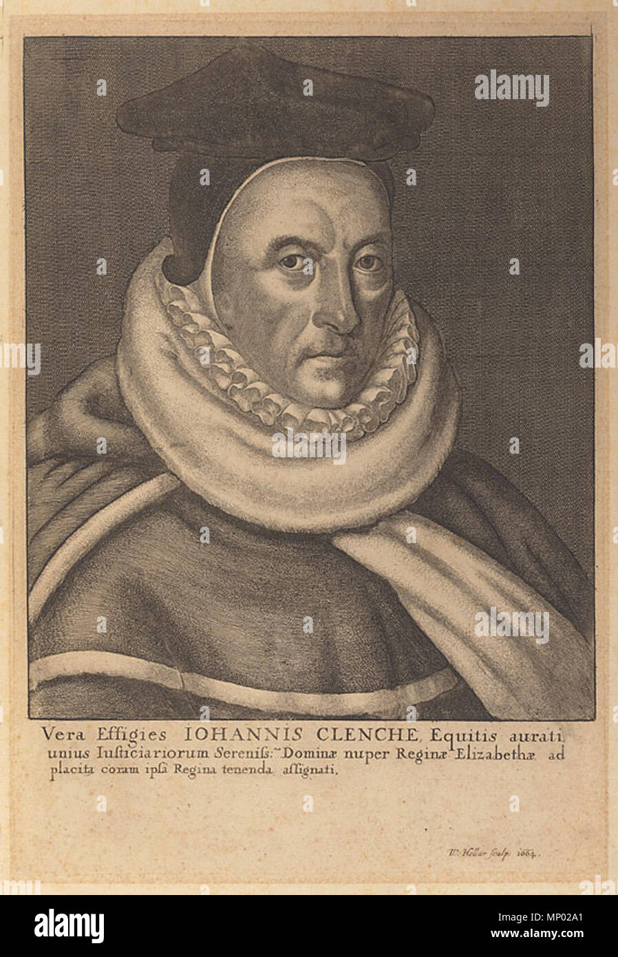 . Englisch: Portrait Kupferstich von Wenzel Hollar der Englischen juge John clench (gestorben 1607). 27. Mai 2003. Wenzel Hollar (1607 - 1677) Alternative Namen Wenzel Hollar, Václav Hollar, Wenzel Hollar, Wencelaus Hollar, Weneeslas von Pracha, Wenzel Hollar Bohemus Beschreibung tschechischer Maler, Zeichner, Kupferstecher und Radierer Datum der Geburt / Tod 13. Juli 1607 vom 25. März 1677 Ort der Geburt / Todes Prag London Arbeiten Zeitraum zwischen ca. 1620 und ca. 1670 Standort Prag, Deutschland (1627 - ....), Frankfurt, Straßburg, Köln (1633 - ....), Wien, Prag, Nördlichen Niederlande Stockfoto