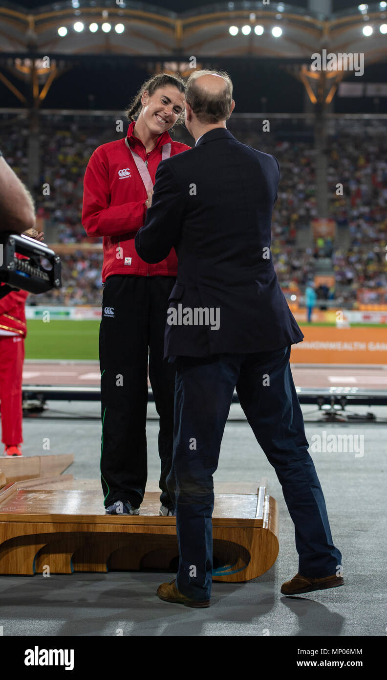 Prinz Edward, der Graf von Wessex-Commonwealth Spiele 2018 Stockfoto