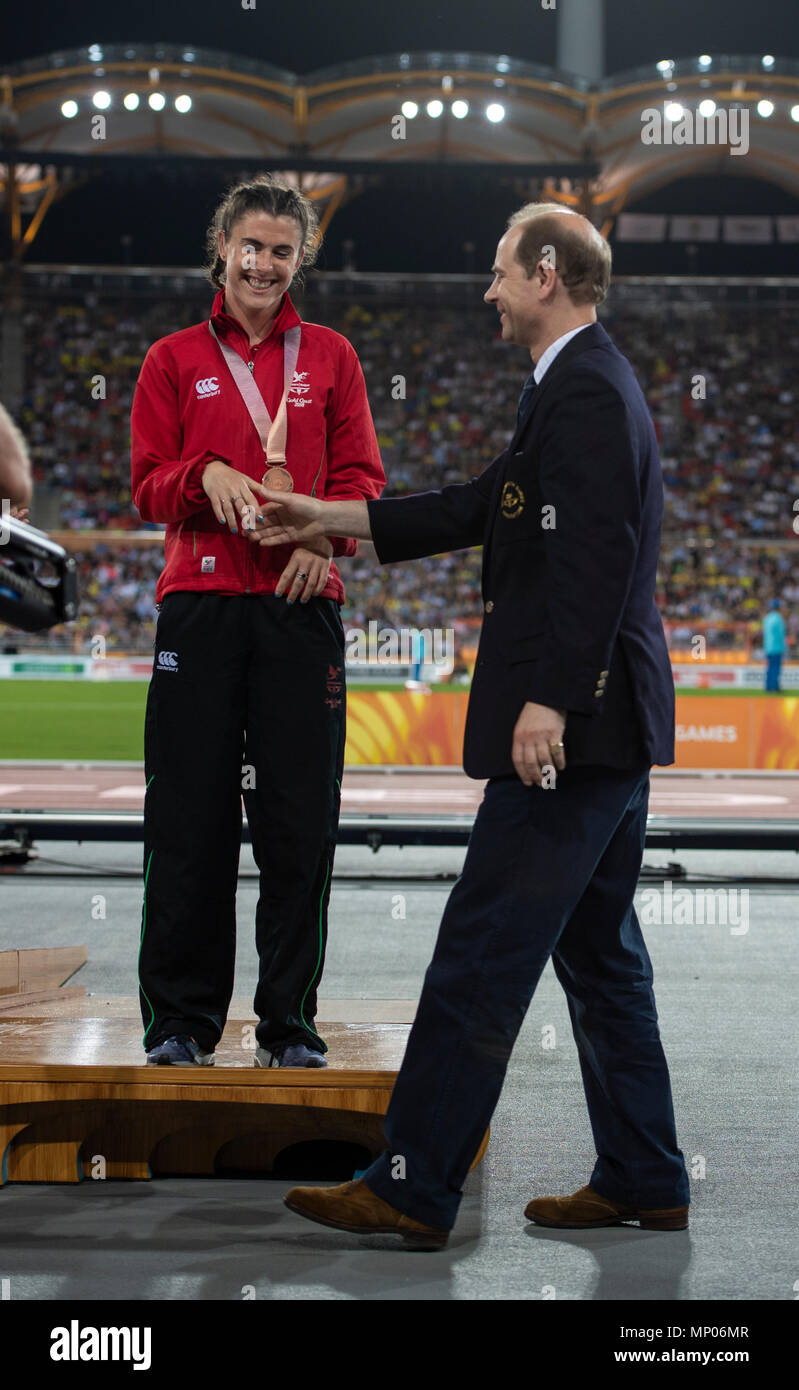 Prinz Edward, der Graf von Wessex-Commonwealth Spiele 2018 Stockfoto