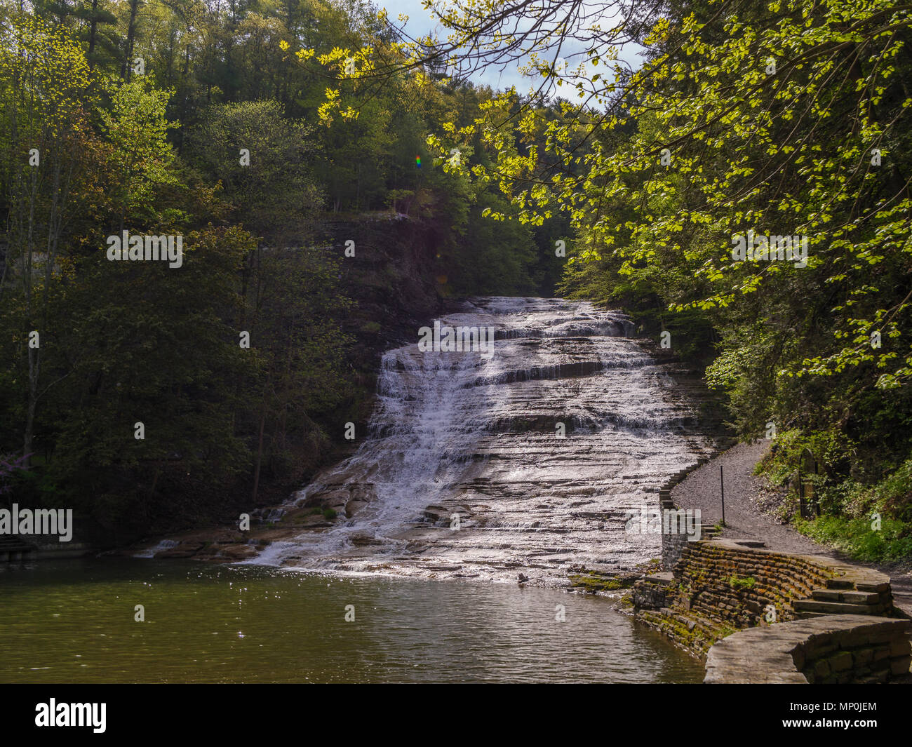 Buttermilk Falls State Park Wasserfall, Ithaca, NY, USA Stockfoto