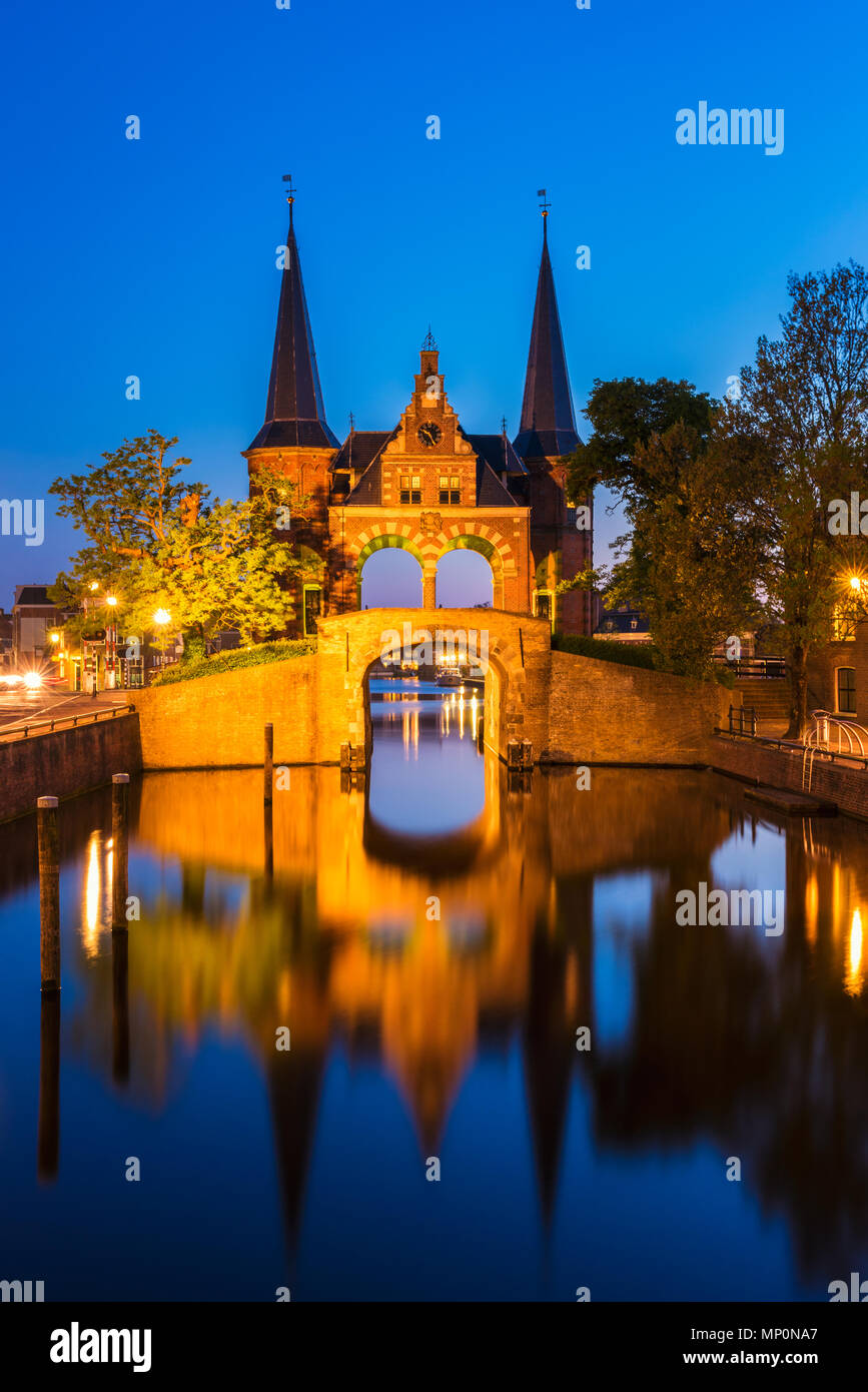 Wasser Tor in Sneek Friesland Niederlande Stockfoto