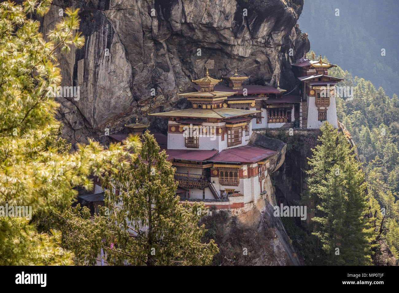 Blick auf die Tiger Nest Bhutan Stockfoto