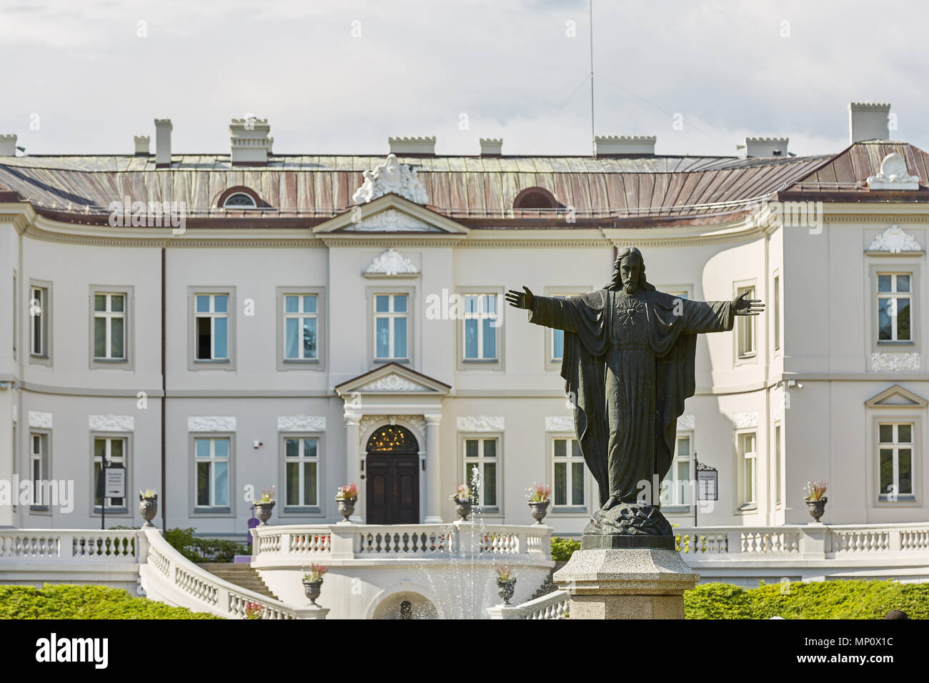 PALANGA, LITAUEN - Juli 05, 2017: Schönes Bernsteinmuseum in Palanga Tiskeviciai Palast und Botanischen Garten in Palanga, Litauen. Stockfoto