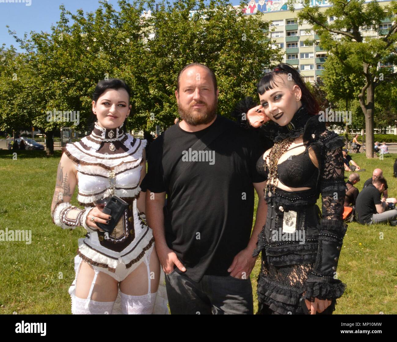 WGT 2018 in Leipzig Sachsen Deutschland Wave Gotik Treffen Gothic Stockfotografie Alamy