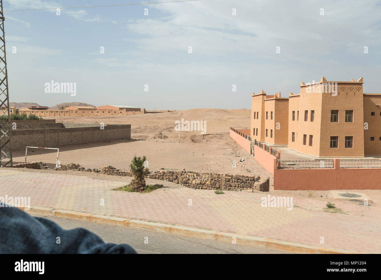 Wüstenlandschaften in Ouarzazate, Marokko. Stockfoto